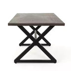 Christopher Knight Home Aisha Ensemble de salle à manger d'extérieur 6 pièces en osier et aluminium avec banc, marron/multicolore