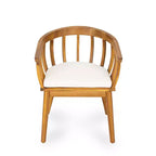 Christopher Knight Home Casper, ensemble de 7 pièces de salle à manger d'extérieur rustique en bois d'acacia avec lattes