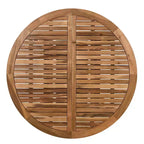 GDFStudio Eden Set da Pranzo Moderno da Esterno Allungabile 5 Pezzi in Legno e Ferro