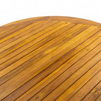 Christopher Knight Home Wes Set da pranzo da esterno a 5 pezzi in legno di acacia e vimini con cuscini