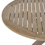 Christopher Knight Home Wes Set da pranzo da esterno a 5 pezzi in legno di acacia e vimini con cuscini