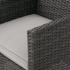 Christopher Knight Home Aisha Ensemble de salle à manger d'extérieur 6 pièces en osier et aluminium avec banc