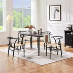 Set di 4 Poltrone Moderne con Schienale Aperto