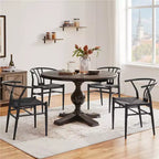 Set di 4 Poltrone Moderne con Schienale Aperto