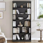 6-Story Doorless Wood Grain Decorative Storage Cabinet Bookshelf