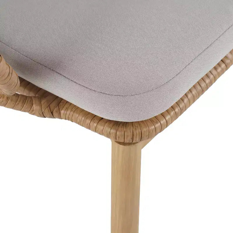 Christopher Knight Home Conrad Set da pranzo da esterno 7 pezzi in rattan, metallo e legno di acacia con motivo floreale