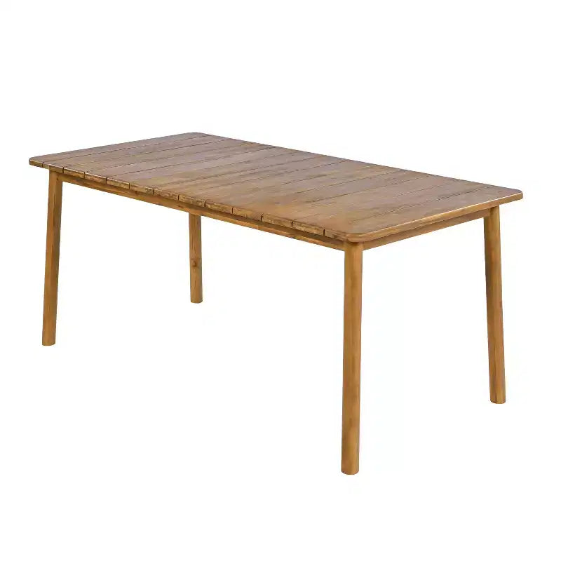 Christopher Knight Home Conrad Set da pranzo da esterno 7 pezzi in rattan, metallo e legno di acacia con motivo floreale