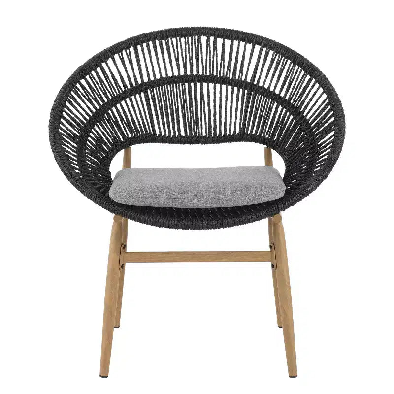 Christopher Knight Home Corey Set da pranzo da esterno rustico a 7 pezzi in rattan, metallo e legno di acacia