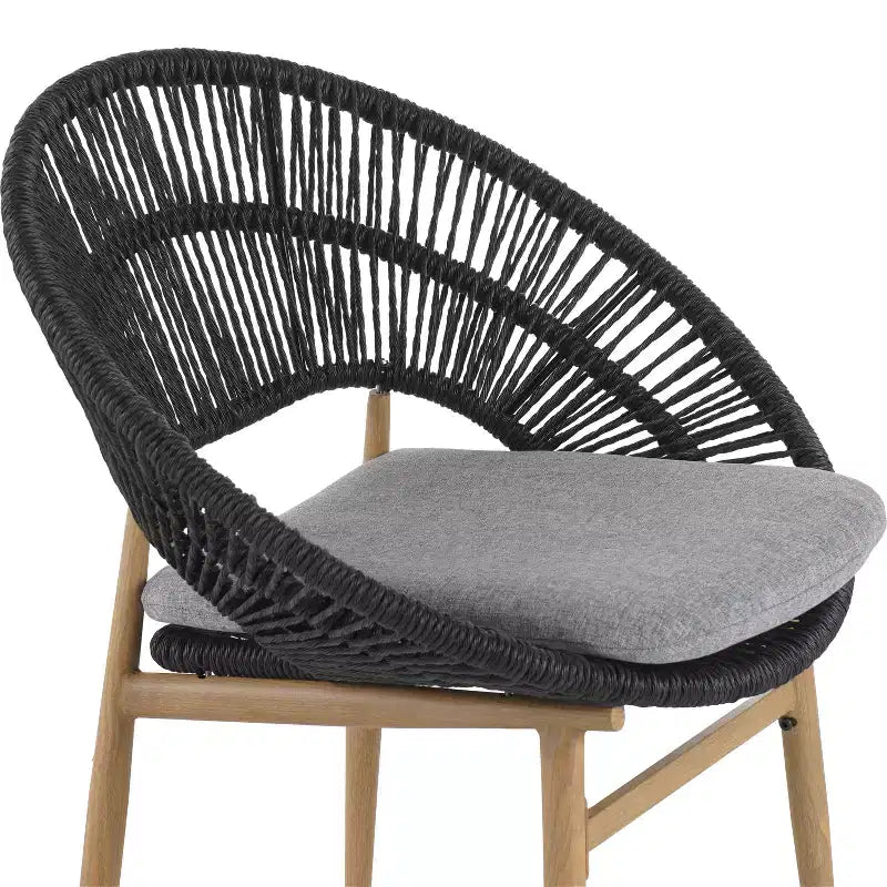 Christopher Knight Home Corey Set da pranzo da esterno rustico a 7 pezzi in rattan, metallo e legno di acacia