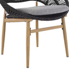 Christopher Knight Home Corey Set da pranzo da esterno rustico a 7 pezzi in rattan, metallo e legno di acacia