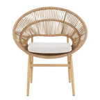 Christopher Knight Home Corey Set da pranzo da esterno rustico a 7 pezzi in rattan, metallo e legno di acacia