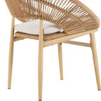 Christopher Knight Home Corey Set da pranzo da esterno rustico a 7 pezzi in rattan, metallo e legno di acacia