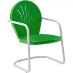 HomeStock Griffith, set da pranzo da esterni in metallo, 5 pezzi - tavolo e 4 sedie