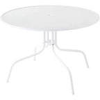 HomeStock Griffith, set da pranzo da esterni in metallo, 5 pezzi - tavolo e 4 sedie