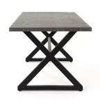 Ensemble de salle à manger d'extérieur 7 pièces Adina avec coussins en osier et aluminium par Christopher Knight Home