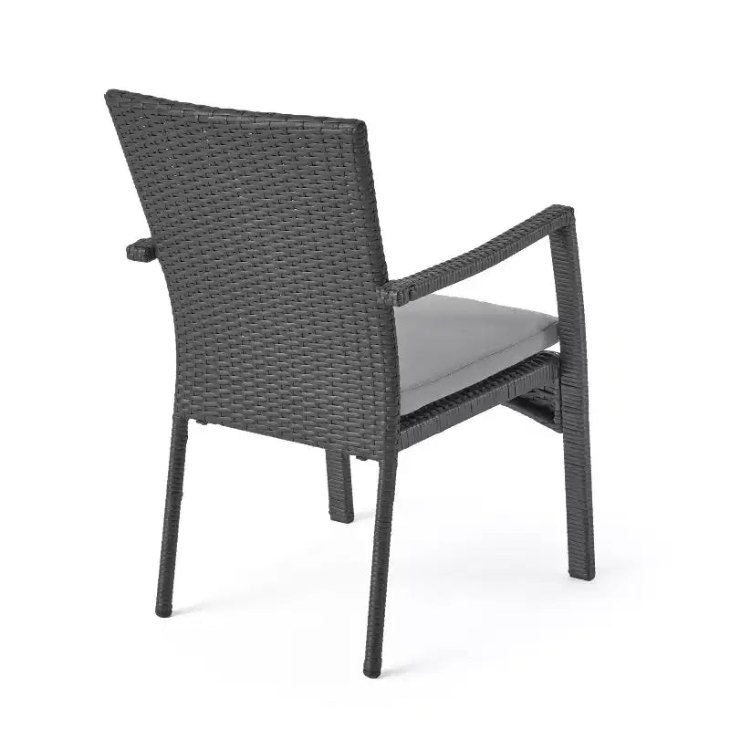 Ensemble de salle à manger d'extérieur 7 pièces Adina avec coussins en osier et aluminium par Christopher Knight Home
