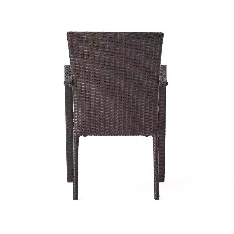 Set da pranzo da esterno a 7 pezzi in vimini Christopher Knight Home Thompson con cuscini