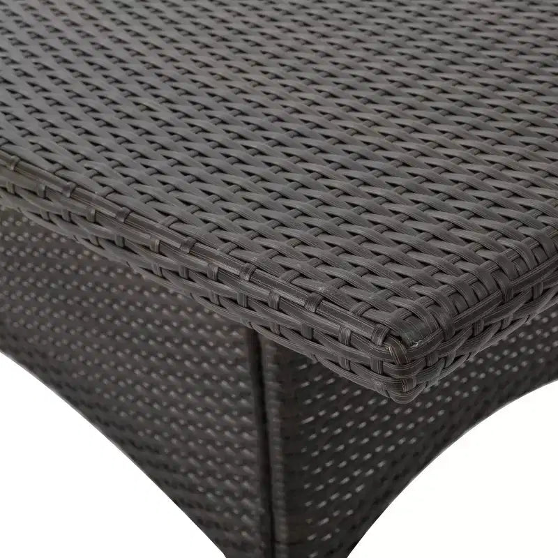 Set da pranzo da esterno a 7 pezzi in vimini Christopher Knight Home Thompson con cuscini
