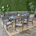 Christopher Knight Home Davenport Outdoor Acacia Wood and Wicker 9 Piece Expandable Dining Set with Cushion
