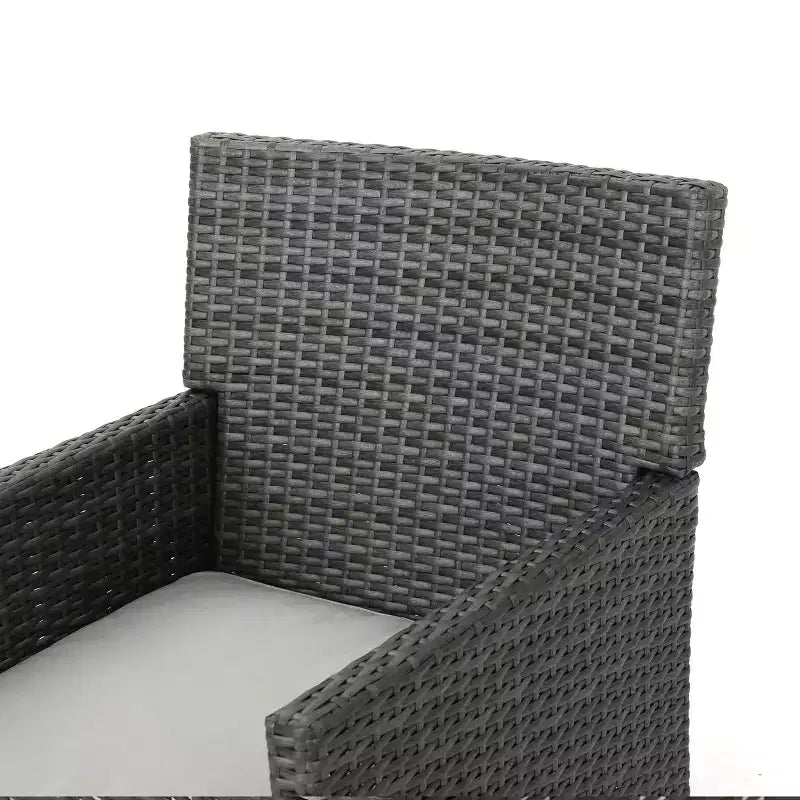 Christopher Knight Home Cypress Set da Pranzo da Esterno in Vimini a 5 Pezzi con Cuscini