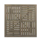 Christopher Knight Home Hartford, set da pranzo da esterno da 5 pezzi in legno di acacia e vimini con cuscini