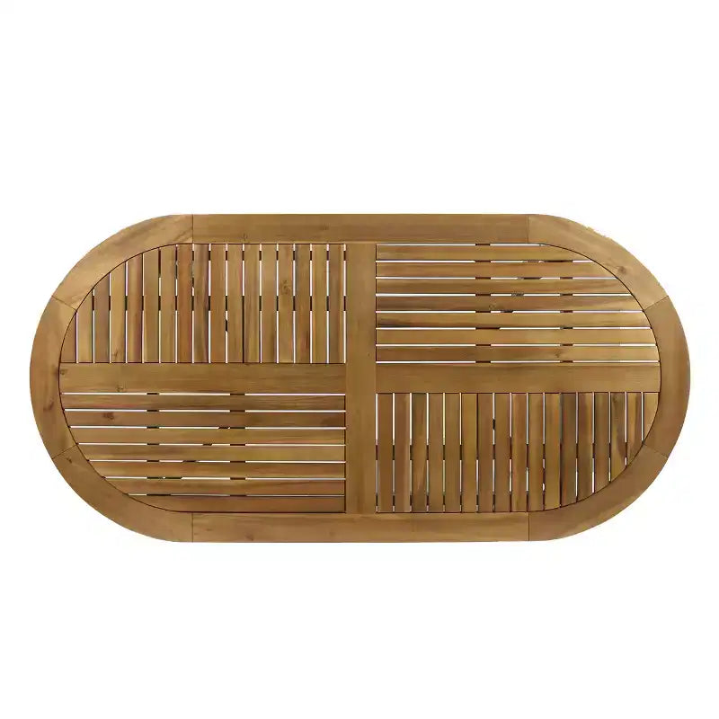 Set da pranzo da 7 pezzi da esterno con cuscini Christopher Knight Home Vermont in legno di acacia e vimini