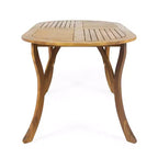 Set da pranzo da 7 pezzi da esterno con cuscini Christopher Knight Home Vermont in legno di acacia e vimini