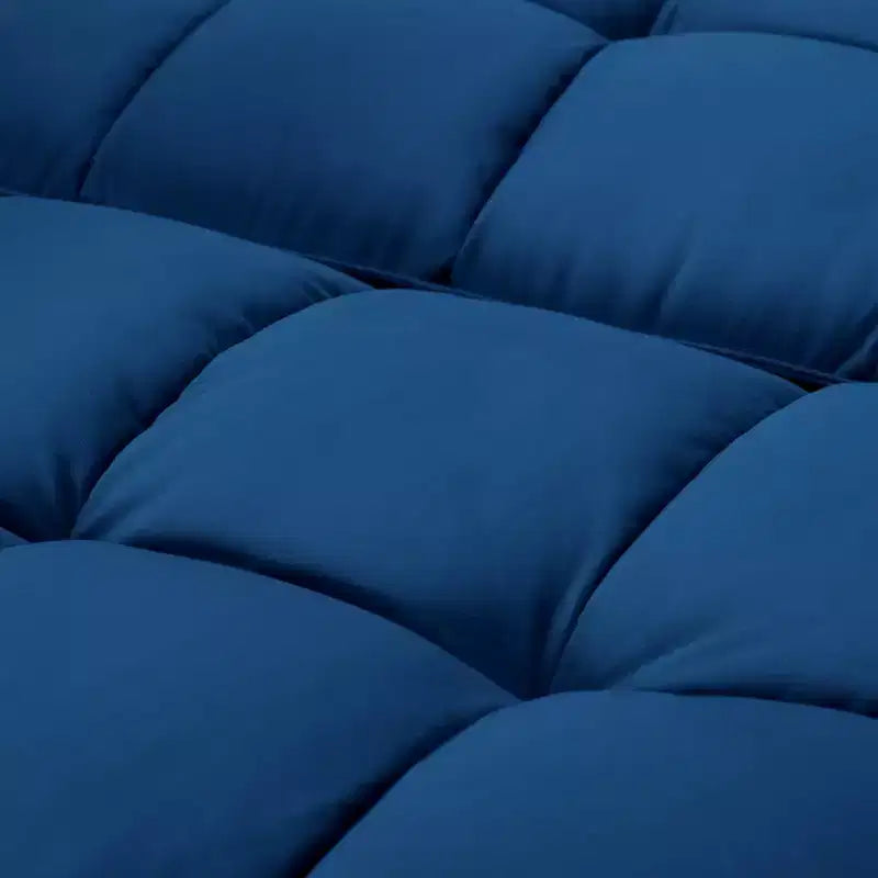 Divano letto convertibile da 107 pollici con robusta struttura in finto legno, 5 posizioni reclinabili, stile moderno con gambe dorate