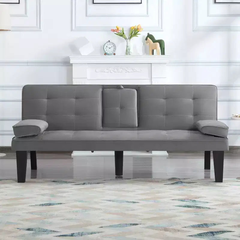 Divano letto trasf. 165 cm, design moderno, facile conversione