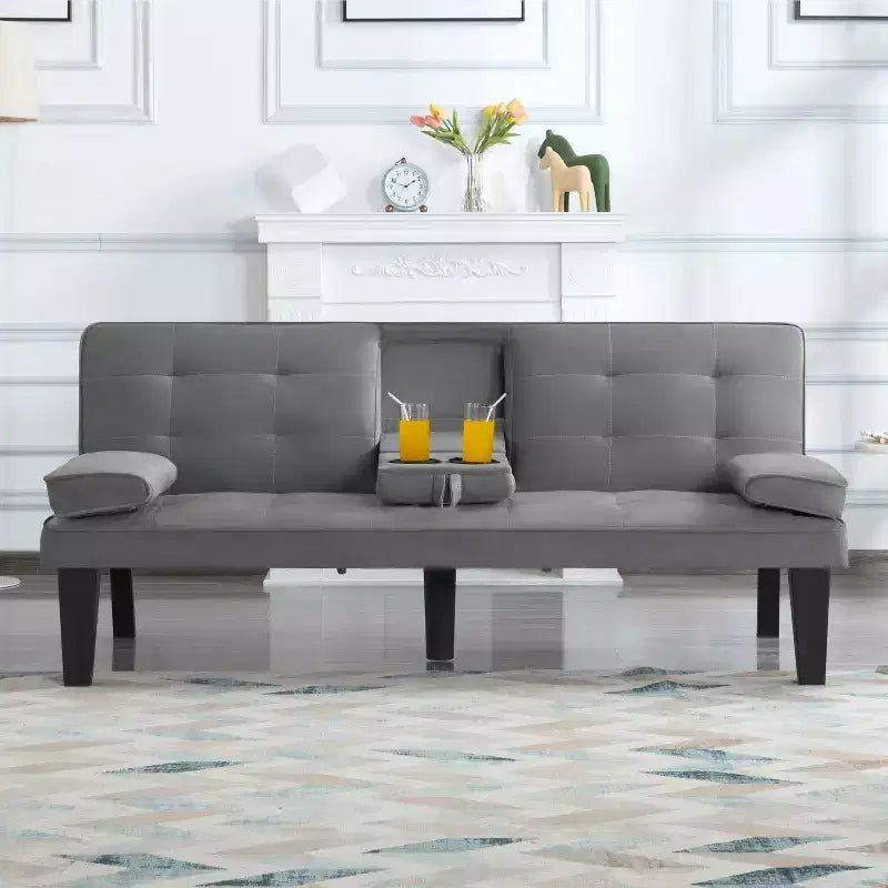 Divano letto trasf. 165 cm, design moderno, facile conversione