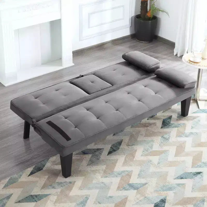 Divano letto trasf. 165 cm, design moderno, facile conversione