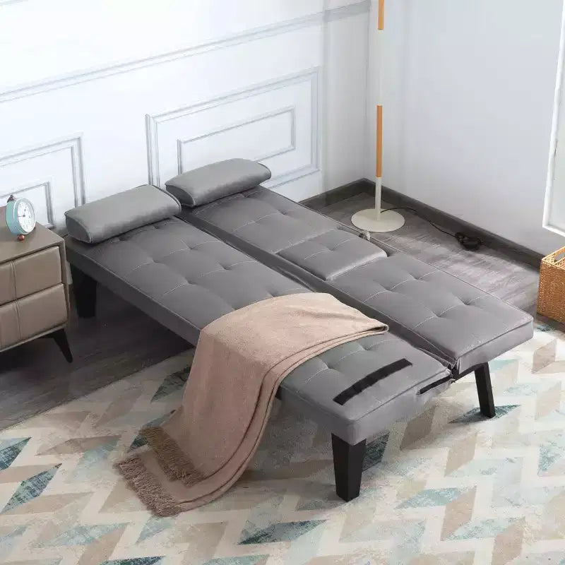 Divano letto trasf. 165 cm, design moderno, facile conversione