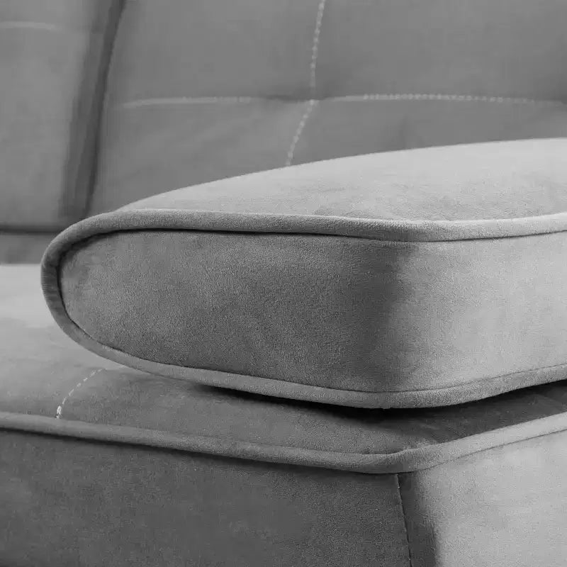 Divano letto trasf. 165 cm, design moderno, facile conversione