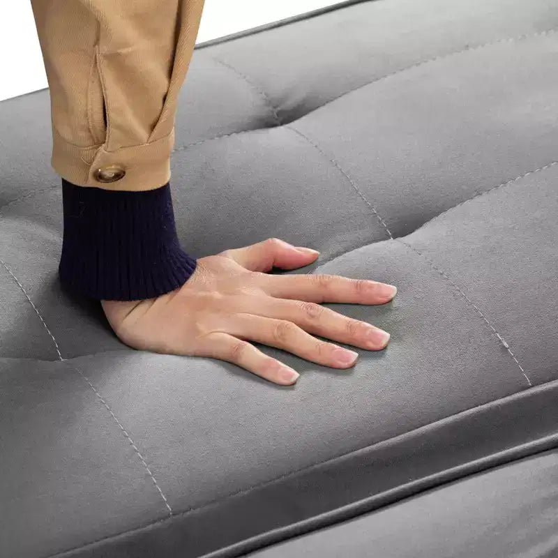 Divano letto trasf. 165 cm, design moderno, facile conversione