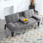 Divano letto trasf. 165 cm, design moderno, facile conversione