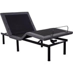Telaio Letto Regolabile, Rete Elettrica con Massaggio, Inclinazione Testa e Piedi, Telecomando Wireless, 2 Porte USB Integrate, Luce Notturna a LED