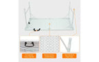 Tavolo Pieghevole da 120 cm, Tavolo Portatile Resistente in Plastica con Maniglia,