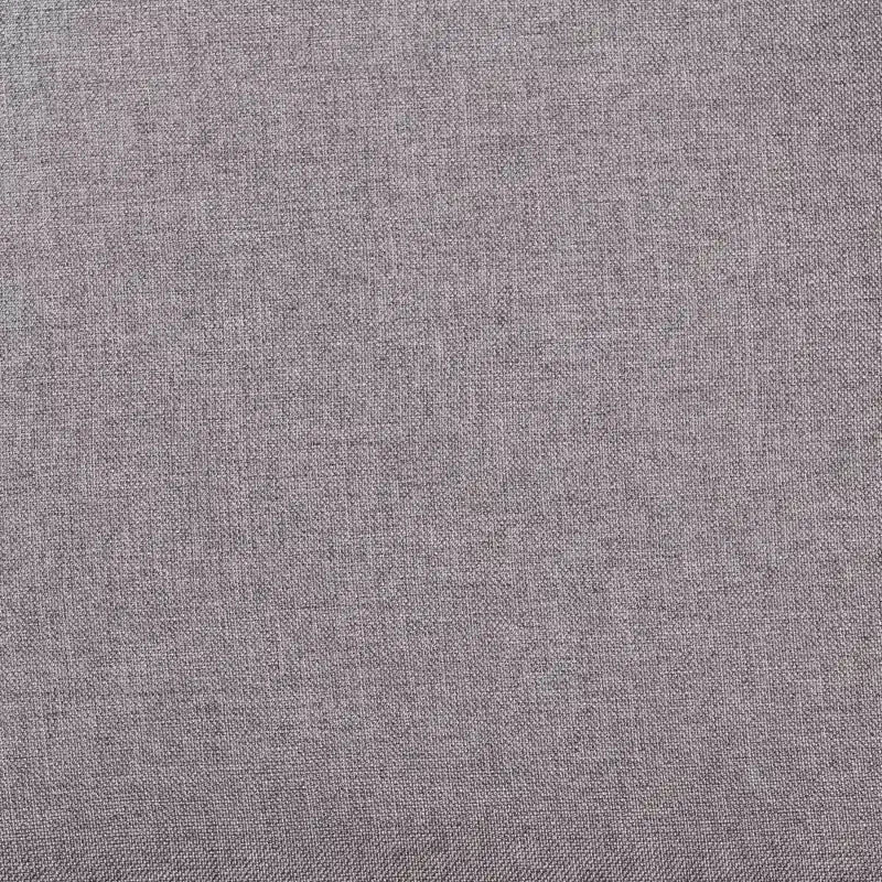 Set da pranzo Norah da 5 pezzi in tessuto grigio moderno e legno rifinito marrone scuro