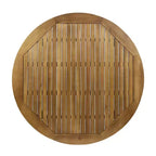 Christopher Knight Home Neva Set da Pranzo da Esterno 5 Pezzi con Tavolo in Legno di Acacia e Sedie in Vimini