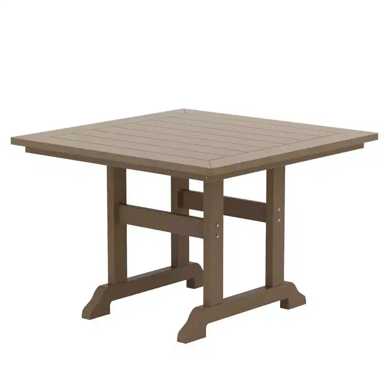 WestinTrends Malibu Set da Pranzo da Esterno Quadrato a 5 Pezzi in HDPE con Sedie Pieghevoli, Bianco