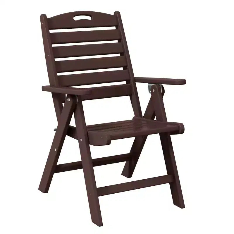 WestinTrends Malibu Set da Pranzo da Esterno Quadrato a 5 Pezzi in HDPE con Sedie Pieghevoli, Bianco