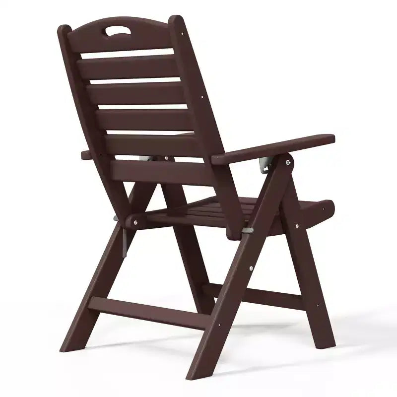 WestinTrends Malibu Set da Pranzo da Esterno Quadrato a 5 Pezzi in HDPE con Sedie Pieghevoli, Bianco