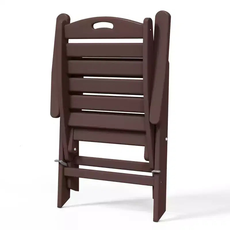 WestinTrends Malibu Set da Pranzo da Esterno Quadrato a 5 Pezzi in HDPE con Sedie Pieghevoli, Bianco
