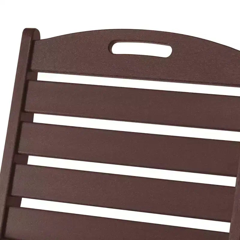 WestinTrends Malibu Set da Pranzo da Esterno Quadrato a 5 Pezzi in HDPE con Sedie Pieghevoli, Bianco