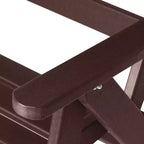 WestinTrends Malibu Set da Pranzo da Esterno Quadrato a 5 Pezzi in HDPE con Sedie Pieghevoli, Bianco