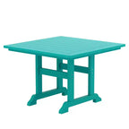 WestinTrends Malibu Set da Pranzo da Esterno Quadrato a 5 Pezzi in HDPE con Sedie Pieghevoli, Bianco