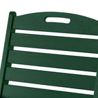 WestinTrends Malibu Set da Pranzo da Esterno Quadrato a 5 Pezzi in HDPE con Sedie Pieghevoli, Bianco
