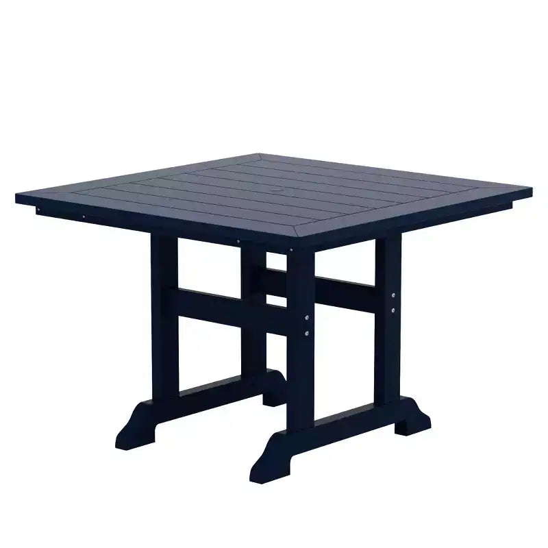 WestinTrends Malibu Set da Pranzo da Esterno Quadrato a 5 Pezzi in HDPE con Sedie Pieghevoli, Bianco