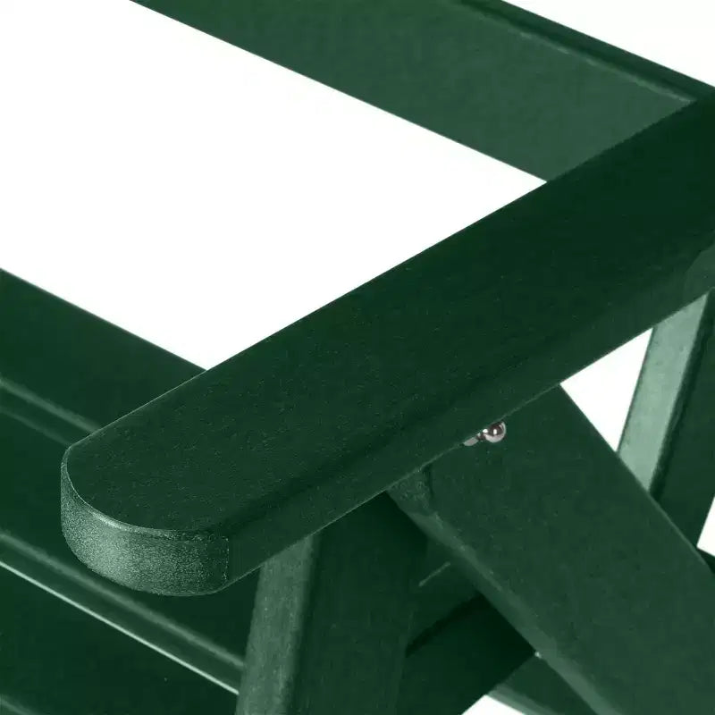 WestinTrends Malibu Set da Pranzo da Esterno Quadrato a 5 Pezzi in HDPE con Sedie Pieghevoli, Bianco