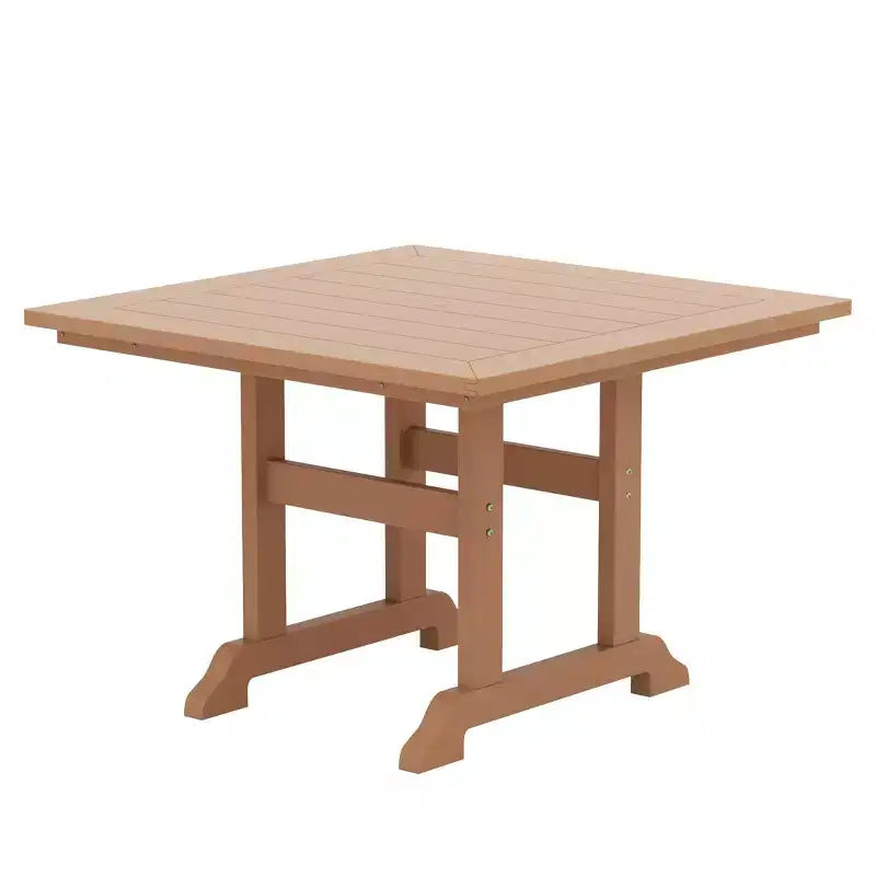 WestinTrends Malibu Set da Pranzo da Esterno Quadrato a 5 Pezzi in HDPE con Sedie Pieghevoli, Bianco